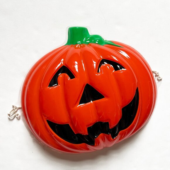 1990's Vintage Halloween JACK-O'-LANTERN Outdoor Light Porch Cover x 6 - Picture 2 of 4